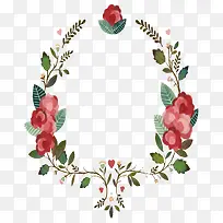 卡通手绘花环-空若网 卡通手绘花环-空若网