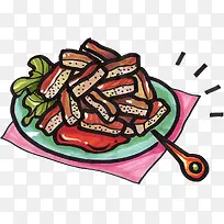 手绘卡通食物-空若网 手绘卡通食物-空若网