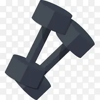 矢量扁平化哑铃-空若网 矢量扁平化哑铃-空若网