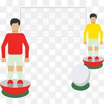 彩色扁平化足球运动元素-空若网 彩色扁平化足球运动元素-空若网