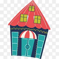 卡通多彩小屋-空若网 卡通多彩小屋-空若网