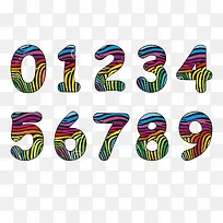斑马形状的数字-空若网 斑马形状的数字-空若网