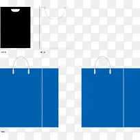 手提袋背心袋矢量图-空若网 手提袋背心袋矢量图-空若网