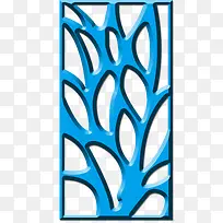 蓝色镂空木雕-空若网 蓝色镂空木雕-空若网
