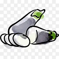 手绘蔬菜元素-空若网 手绘蔬菜元素-空若网