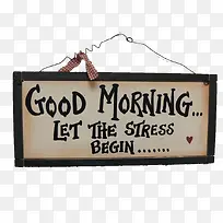 早上好标牌-空若网 早上好标牌-空若网