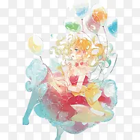 ʸ���λ�ˮ�ʲ廭-������