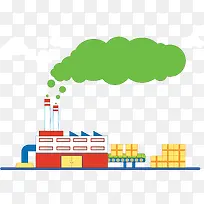 卡通工厂图案素材-空若网 卡通工厂图案素材-空若网