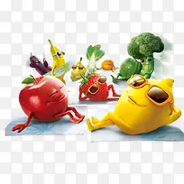 卡通水果-空若网 卡通水果-空若网