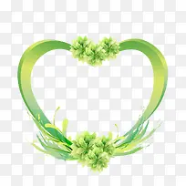绿色爱心的相框搭配-空若网 绿色爱心的相框搭配-空若网