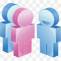 立体小人png矢量素材-空若网 立体小人png矢量素材-空若网