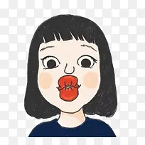 卡通小美女-空若网 卡通小美女-空若网