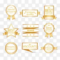 矢量金色节日装饰-空若网 矢量金色节日装饰-空若网