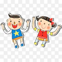 韩国插画卡通男孩女孩-空若网 韩国插画卡通男孩女孩-空若网