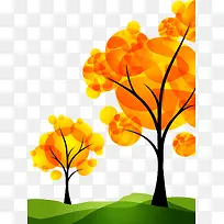 卡通手绘秋天树-空若网 卡通手绘秋天树-空若网