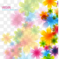梦幻彩色花朵图案-空若网 梦幻彩色花朵图案-空若网