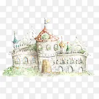 可爱手绘卡通城堡-空若网 可爱手绘卡通城堡-空若网