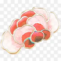 手绘花朵水彩包装花纹-空若网 手绘花朵水彩包装花纹-空若网