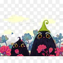 手绘卡通老鹰-空若网 手绘卡通老鹰-空若网