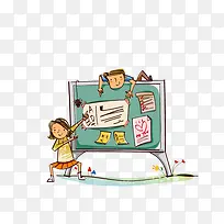 卡通黑板报-空若网 卡通黑板报-空若网