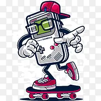 卡通科技机器人装饰手绘装饰-空若网 卡通科技机器人装饰手绘装饰-空若网