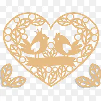 镂空浮雕爱情鸟花纹-空若网 镂空浮雕爱情鸟花纹-空若网