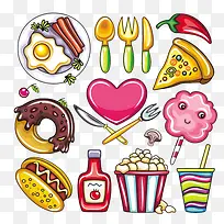 高清摄影食品披萨刀叉-空若网 高清摄影食品披萨刀叉-空若网