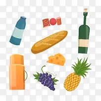 创意扁平设计食物-空若网 创意扁平设计食物-空若网