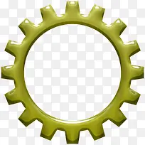 绿色创意齿轮-空若网 绿色创意齿轮-空若网