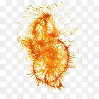 橙色线条装饰-空若网 橙色线条装饰-空若网