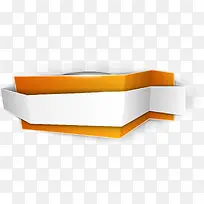 矢量立体不对称插画橘色标签-空若网 矢量立体不对称插画橘色标签-空若网