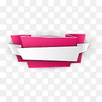 矢量立体不对称插画粉色标签-空若网 矢量立体不对称插画粉色标签-空若网