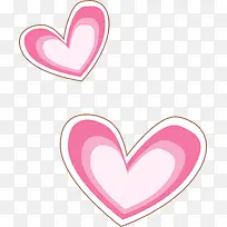 粉色可爱爱心-空若网 粉色可爱爱心-空若网