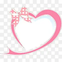 粉色爱心蝴蝶结对话框-空若网 粉色爱心蝴蝶结对话框-空若网