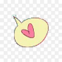 手绘粉色爱心对话框-空若网 手绘粉色爱心对话框-空若网