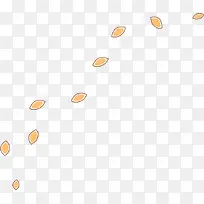 卡通手绘黄叶子-空若网 卡通手绘黄叶子-空若网