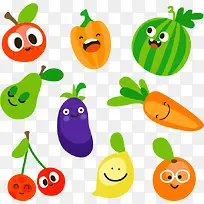 卡通蔬菜和水果-空若网 卡通蔬菜和水果-空若网