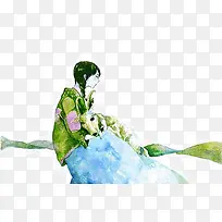 唯美清新插画-空若网 唯美清新插画-空若网