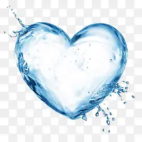 简约蓝色水波爱心-空若网 简约蓝色水波爱心-空若网