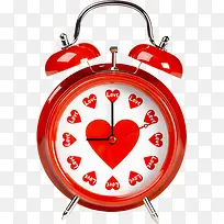红色 爱心闹钟 png素材-空若网 红色 爱心闹钟 png素材-空若网