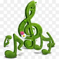 绿草音符-空若网 绿草音符-空若网