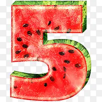 西瓜数字5-空若网 西瓜数字5-空若网