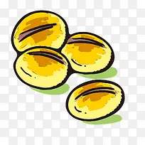 手绘黄色水果模型-空若网 手绘黄色水果模型-空若网