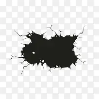 矢量白色墙壁黑色墙洞-空若网 矢量白色墙壁黑色墙洞-空若网