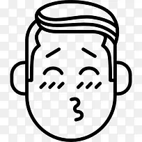 男孩吻图标-空若网 男孩吻图标-空若网