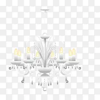 白色豪华吊灯-空若网 白色豪华吊灯-空若网