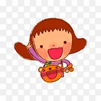 弹琴的女孩-空若网 弹琴的女孩-空若网