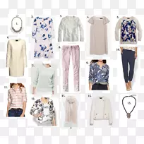 服装时尚设计套筒图案-粉彩花-空若网 服装时尚设计套筒图案-粉彩花-空若网