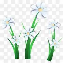 彩绘卡通花卉矢量图-空若网 彩绘卡通花卉矢量图-空若网