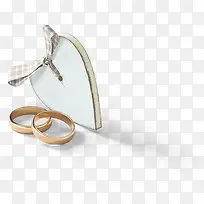 爱心戒指金色对戒-空若网 爱心戒指金色对戒-空若网